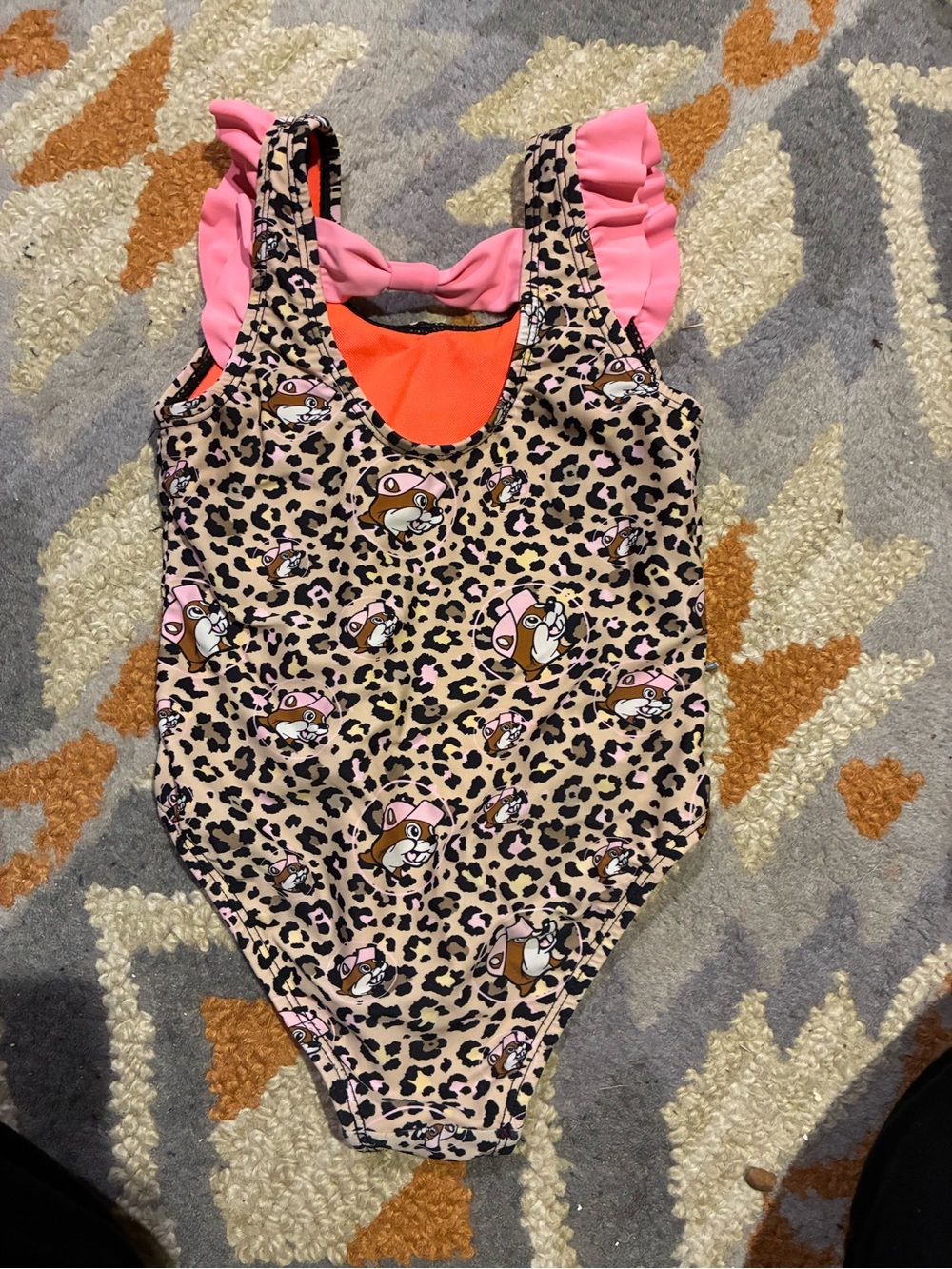 3T Kids one piece Swimwear in leopard Buc-ee’s